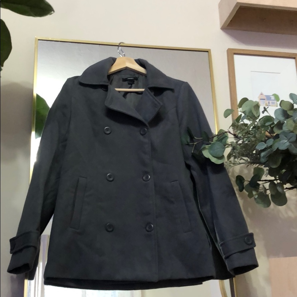 Grey trenchcoat forever21